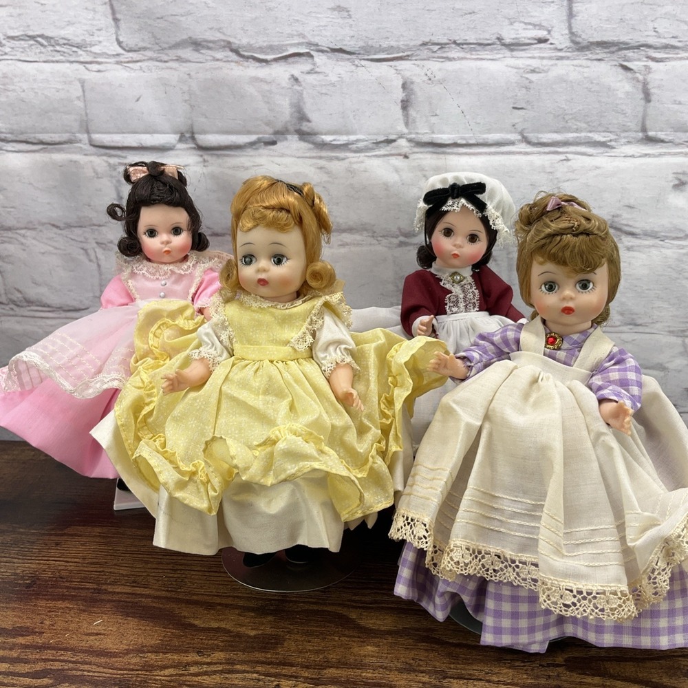 Madame Alexander 4 Little Women Miniature Showcase Dolls 1980